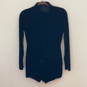 Black Velvet Playsuit